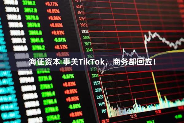 海证资本 事关TikTok，商务部回应！