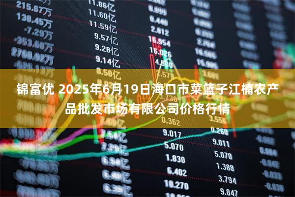 锦富优 2025年6月19日海口市菜篮子江楠农产品批发市场有限公司价格行情