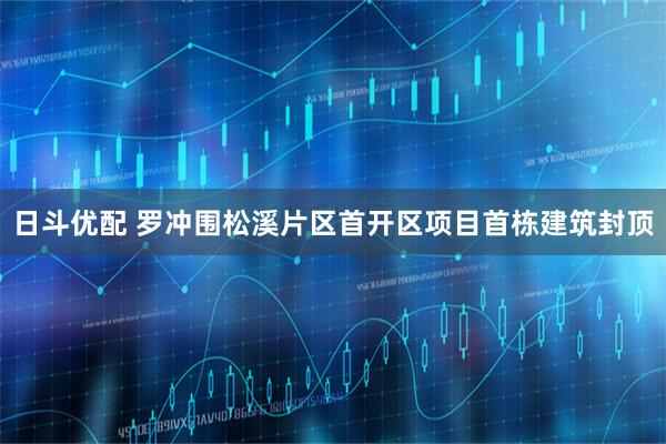 日斗优配 罗冲围松溪片区首开区项目首栋建筑封顶