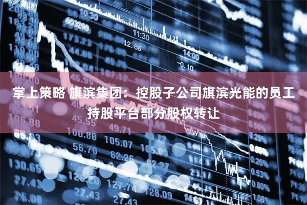掌上策略 旗滨集团：控股子公司旗滨光能的员工持股平台部分股权转让